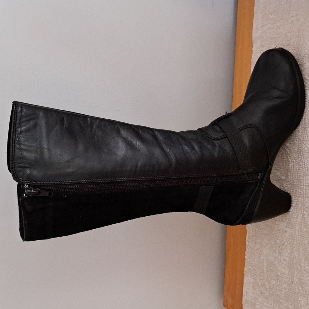 Merrell Evera Fade Heeled Black Leather Zip Boots Women's Size 6.5 - Picture 10 of 10